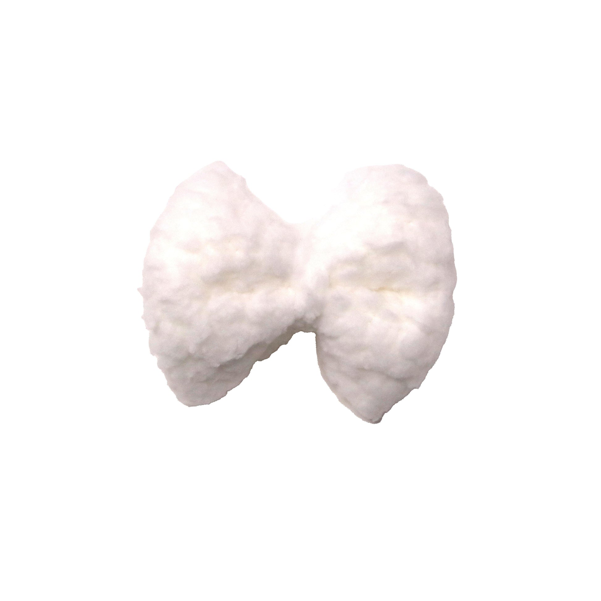 4 inch White Sherpa Bow