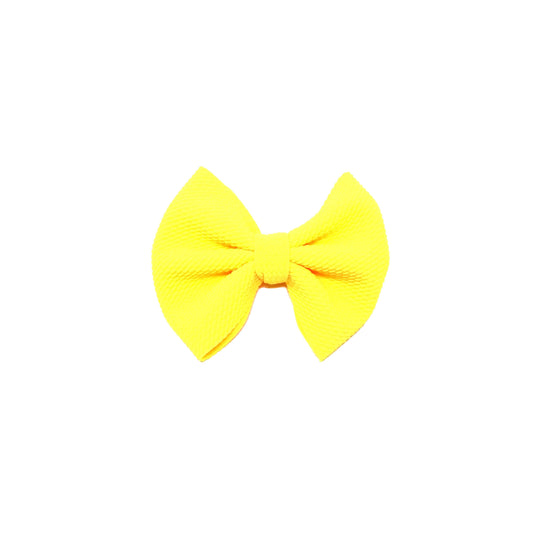 Bright Yellow Fabric Bow