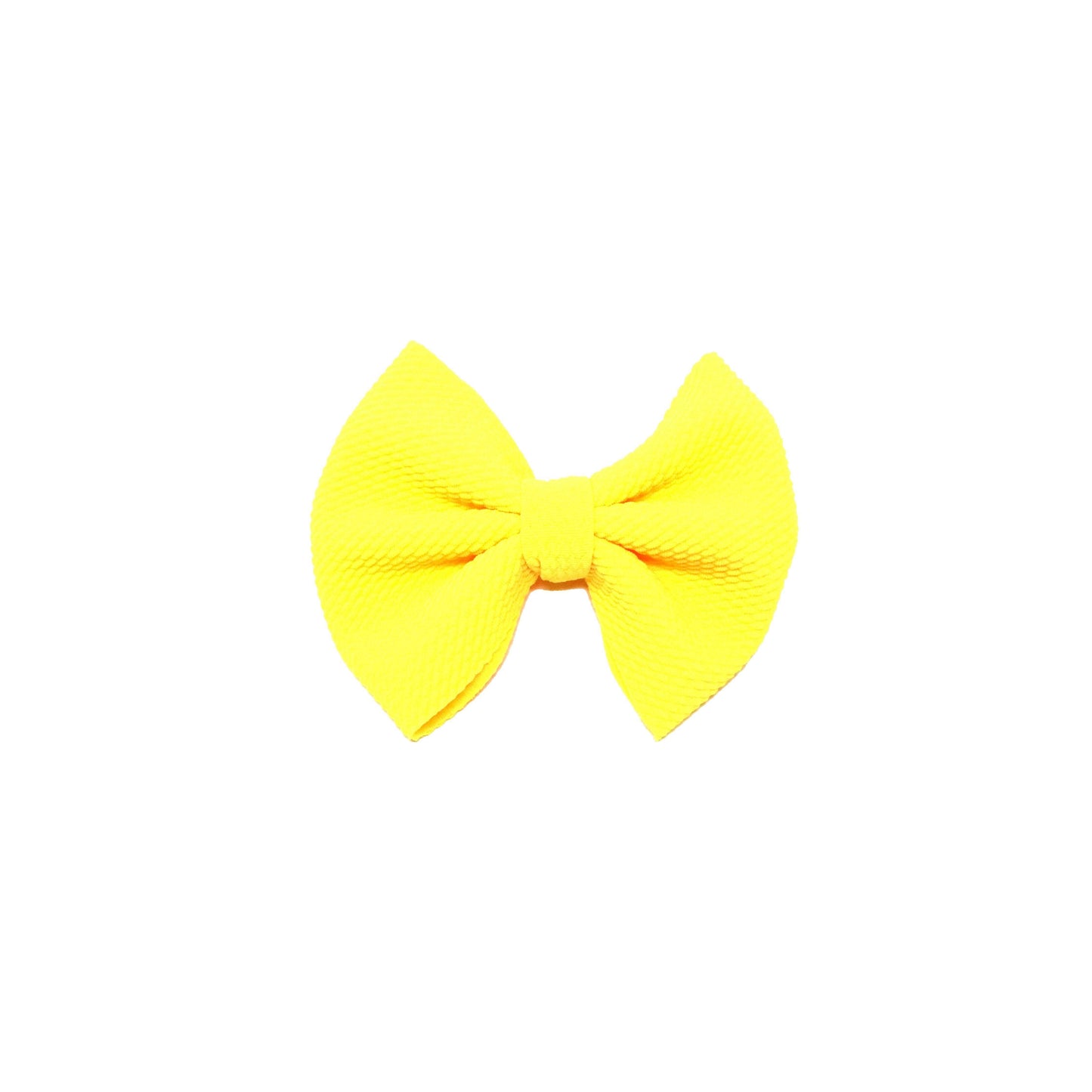 Neon Yellow Fabric Bow
