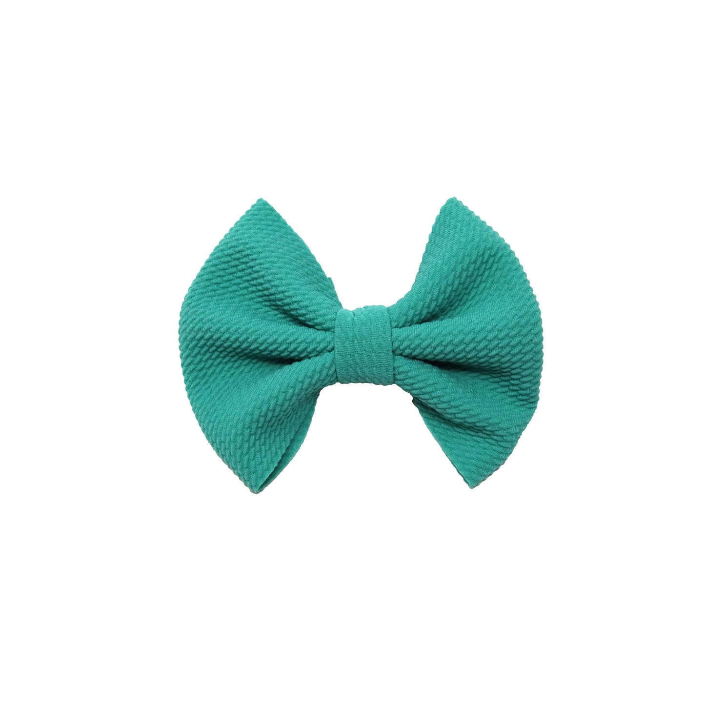 Teal Fabric Bow