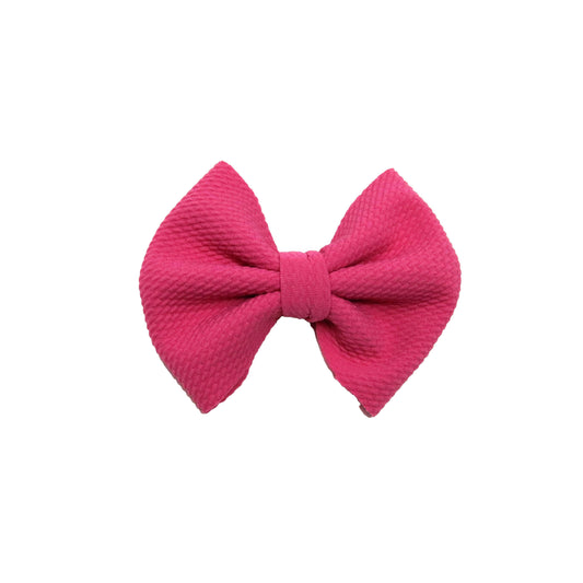 Hot Pink Fabric Bow - Waterfall Wishes