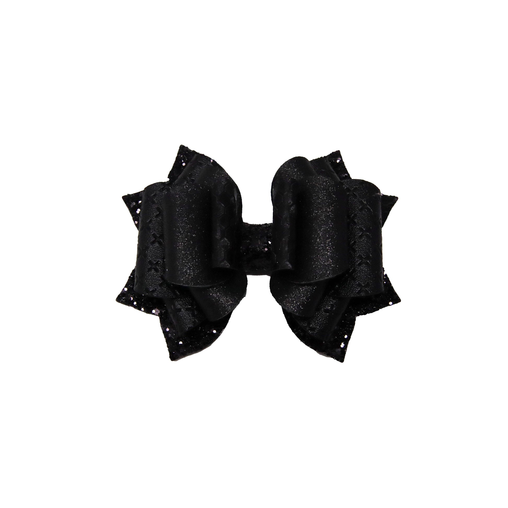 Black Honeycomb Double Franchi Bow 4"