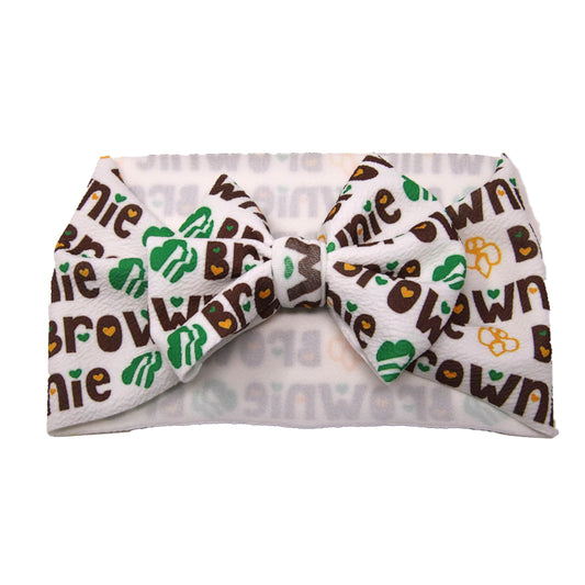 Brownie Fabric Headwrap 7"