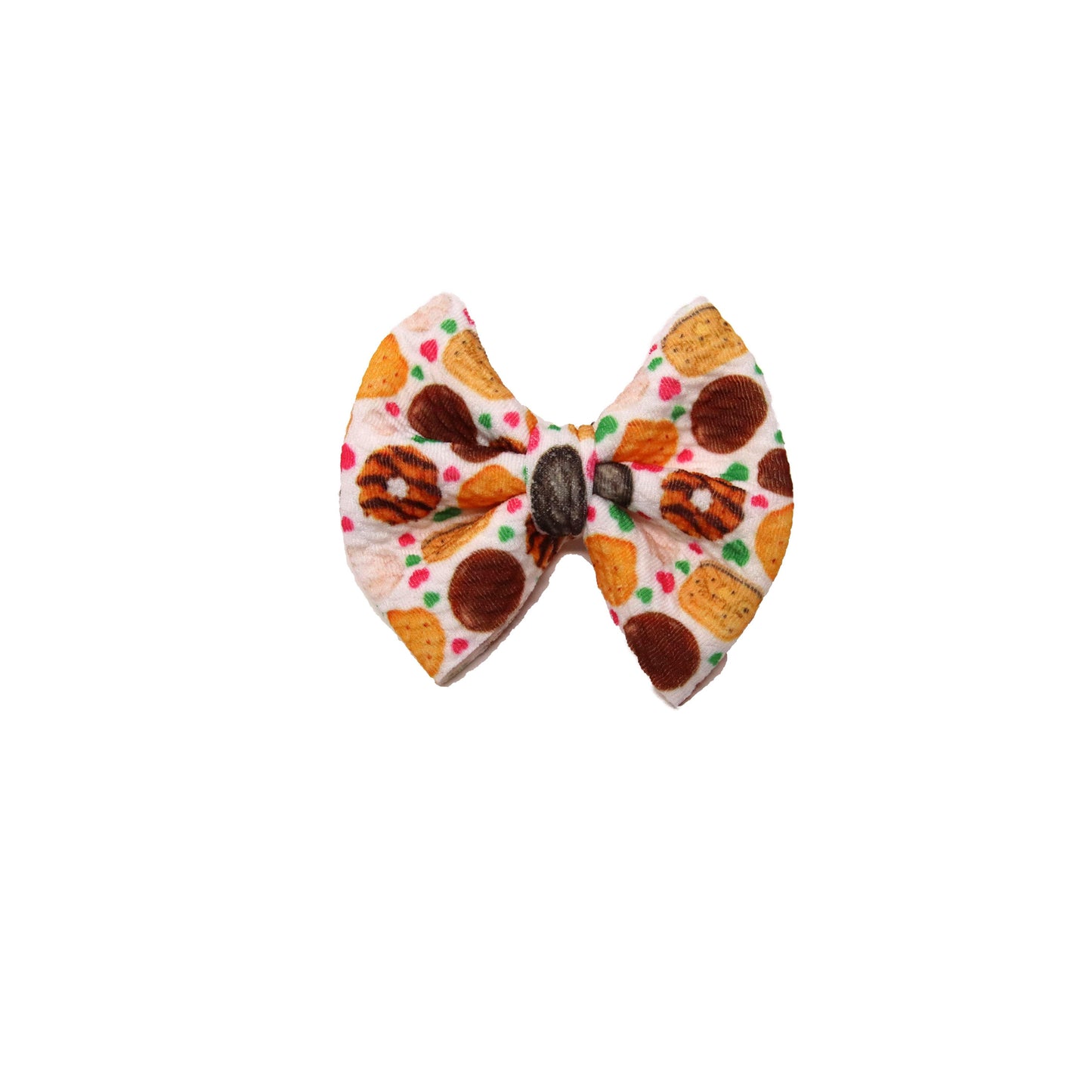 Cookies Fabric Bow 3"