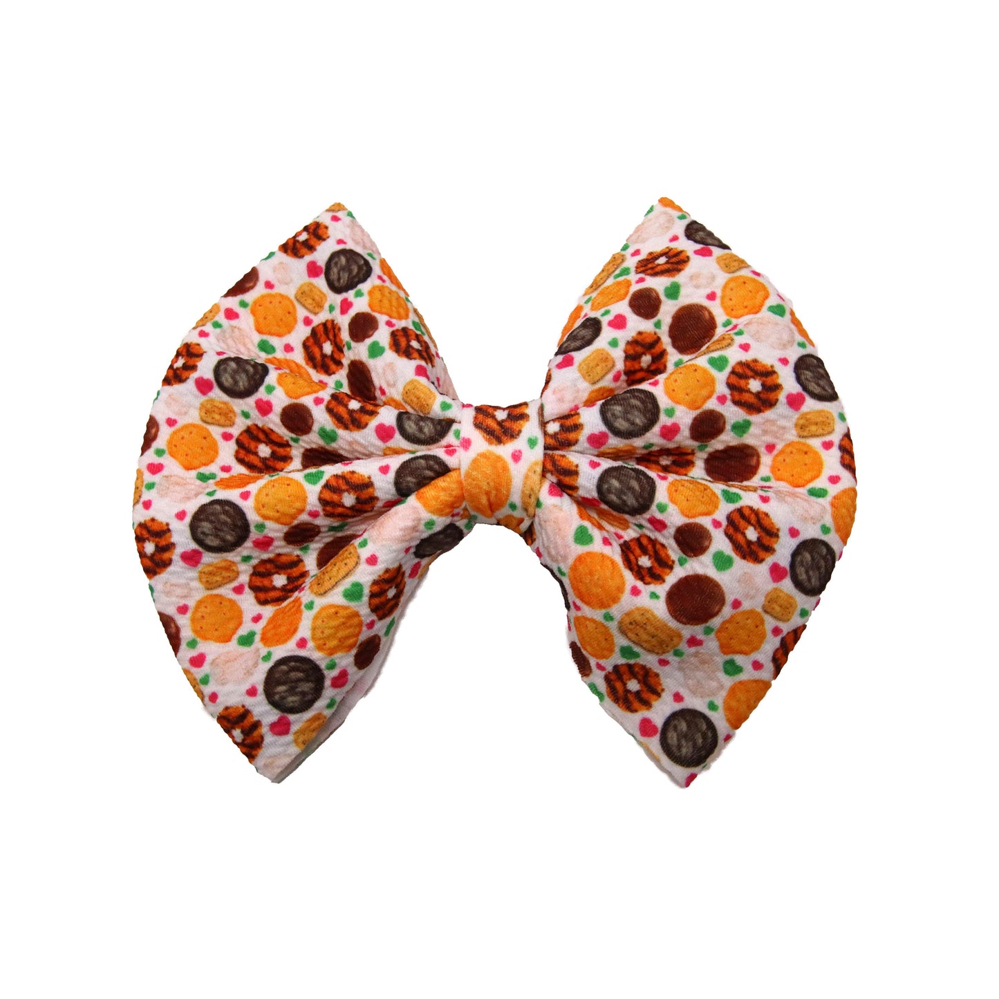 Cookies Fabric Bow 7"