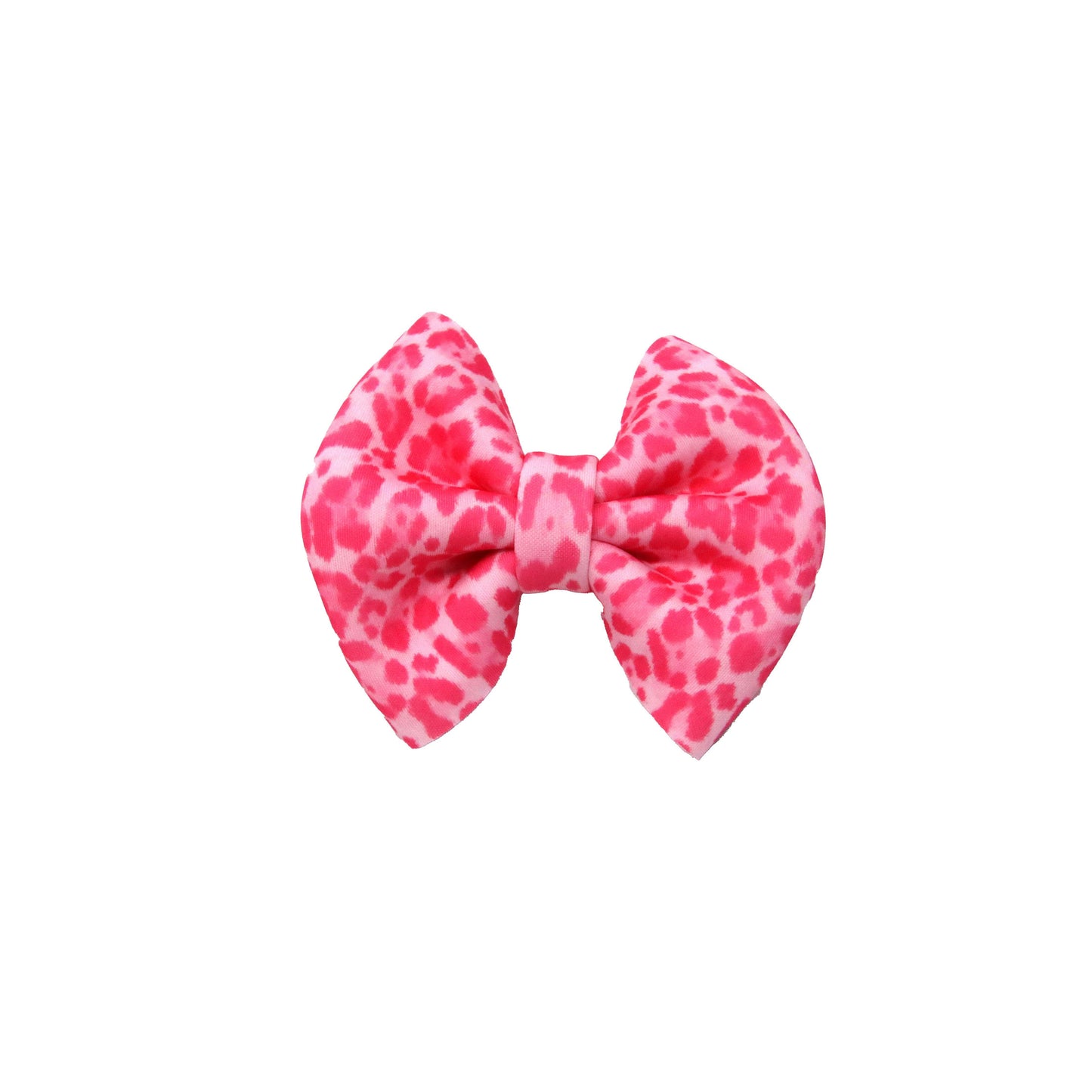 Pink Leopard Puffy Bow 3"