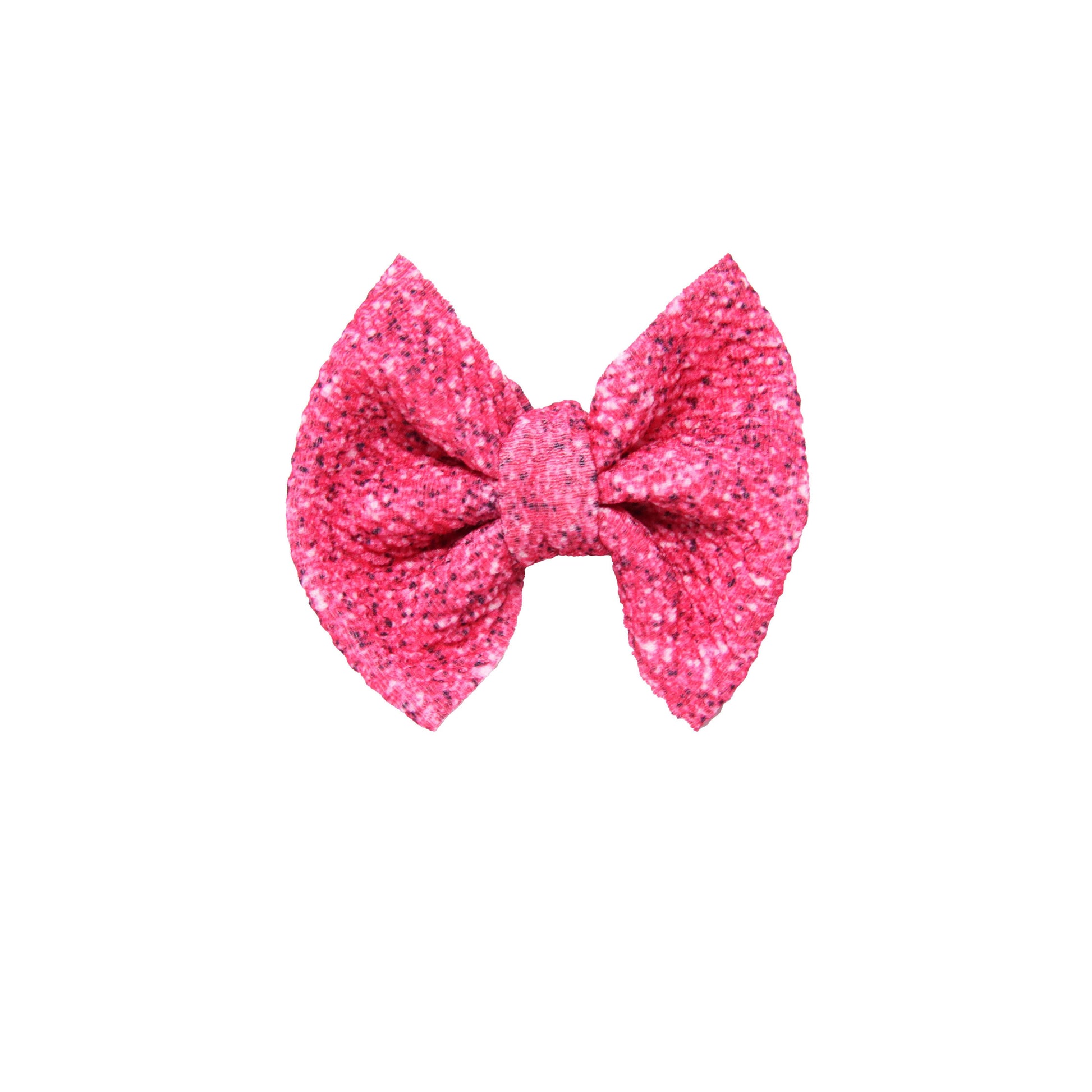 3 inch Pink Sparkle Fabric Bow