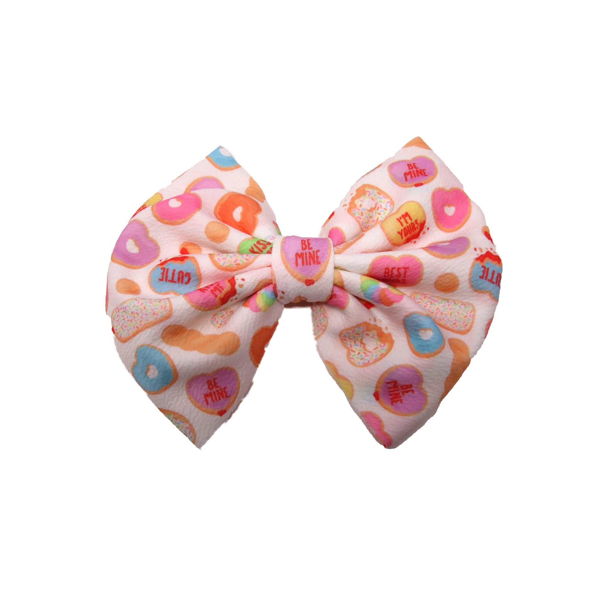 Conversation Donuts Fabric Bow 5"