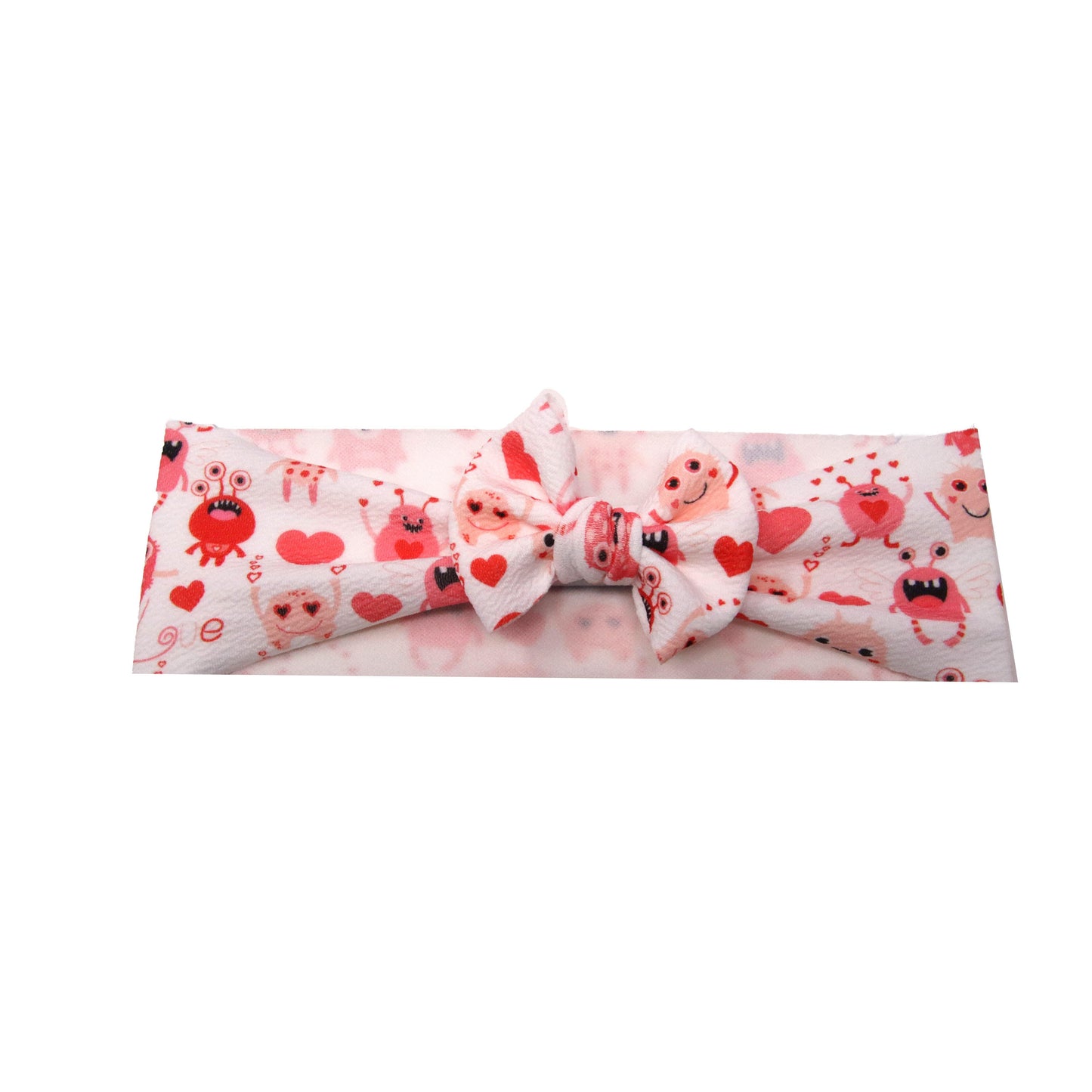 Little Monsters Fabric Bow Headwrap 3"