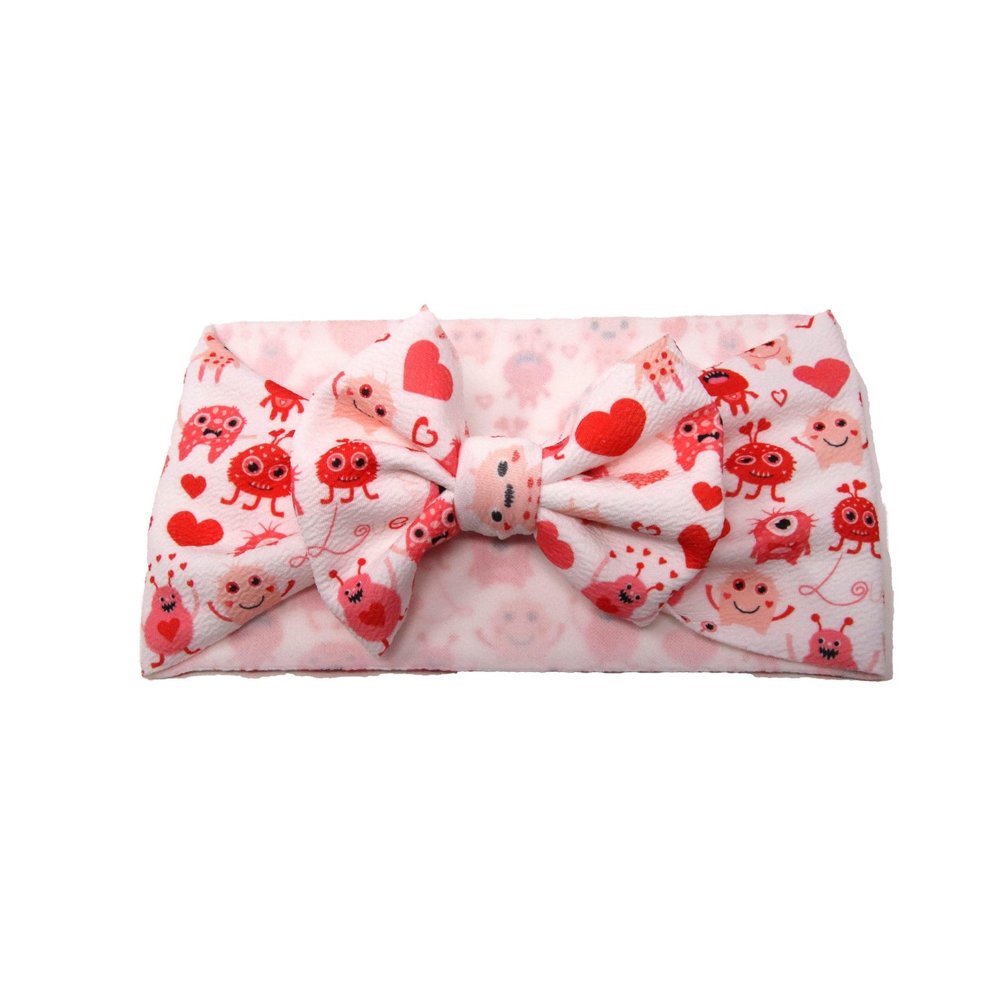 Little Monsters Fabric Bow Headwrap 5"