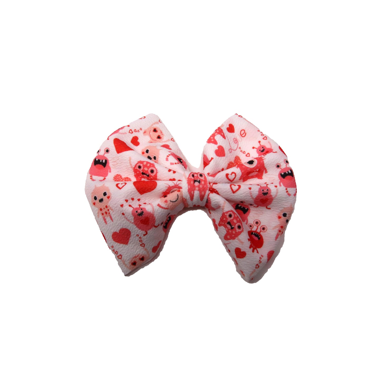 Little Monsters Fabric Bow 7"