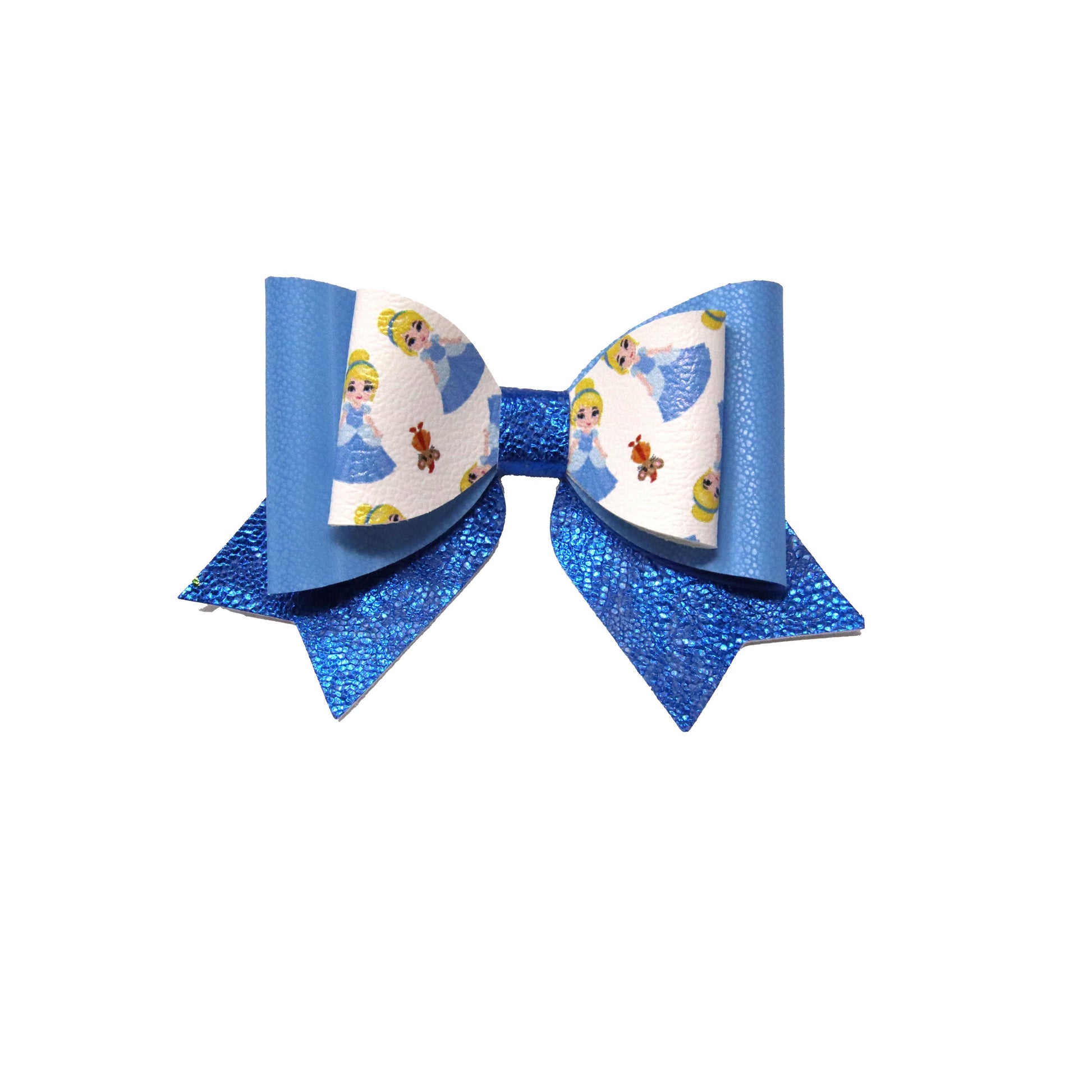 3 inch Glass Slipper Princess Double Classic Bow