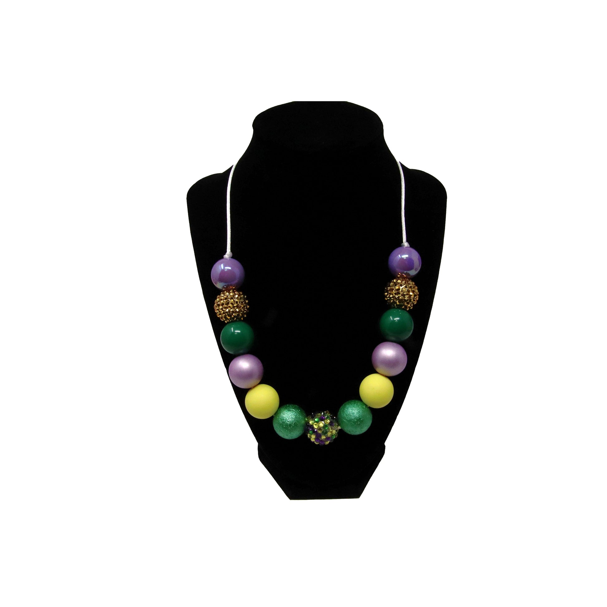 Mardi Gras Colors Necklace