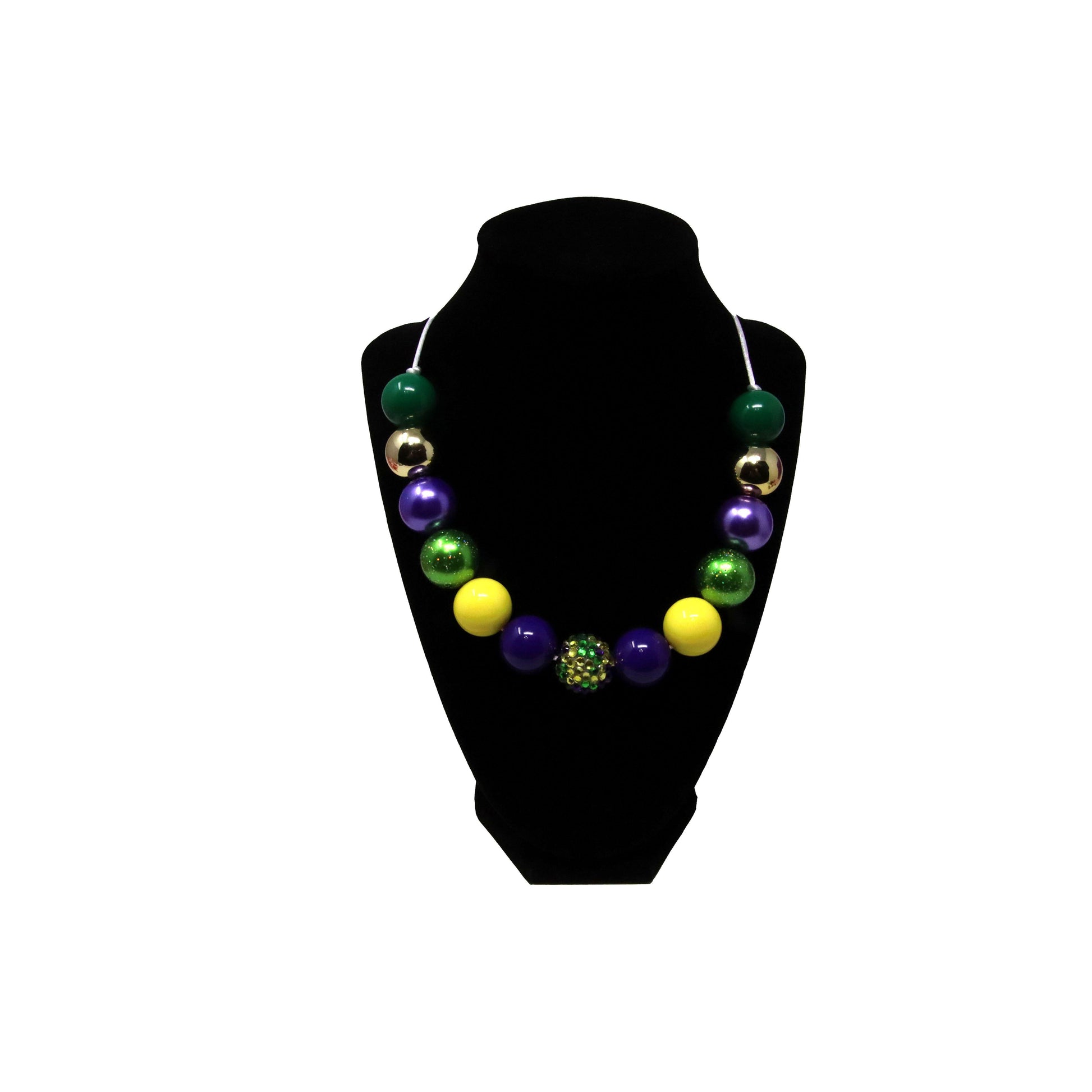Mardi Gras Colors Necklace
