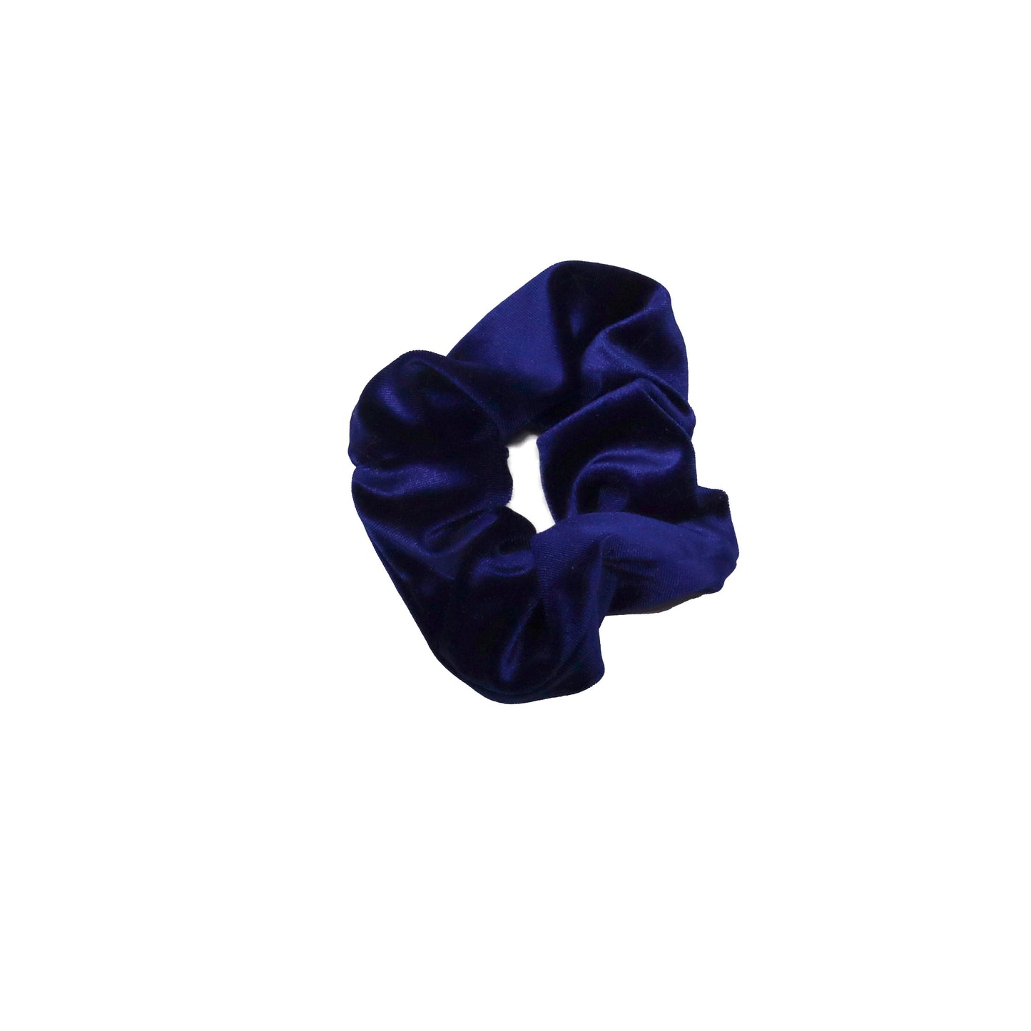Blue Large Velvet Scrunchie