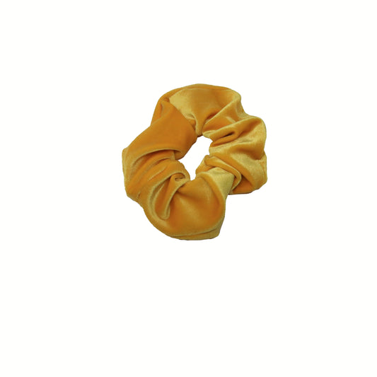 Yellow Large Velvet Scrunchie
