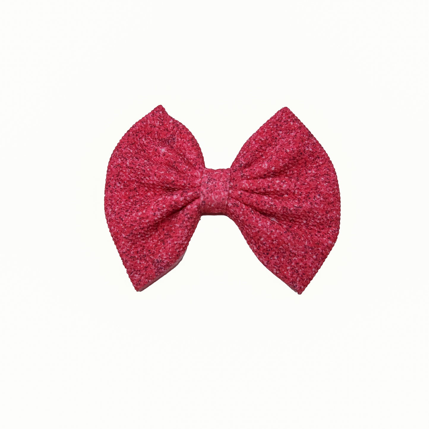 7 inch Pink Sparkle Fabric Bow