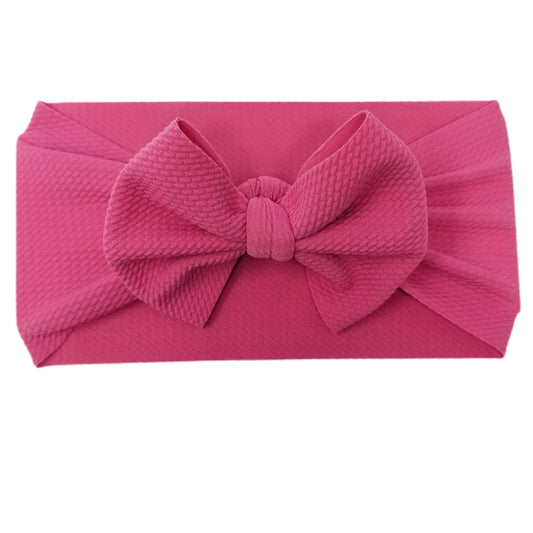Fabric Bow Headwrap - Pink