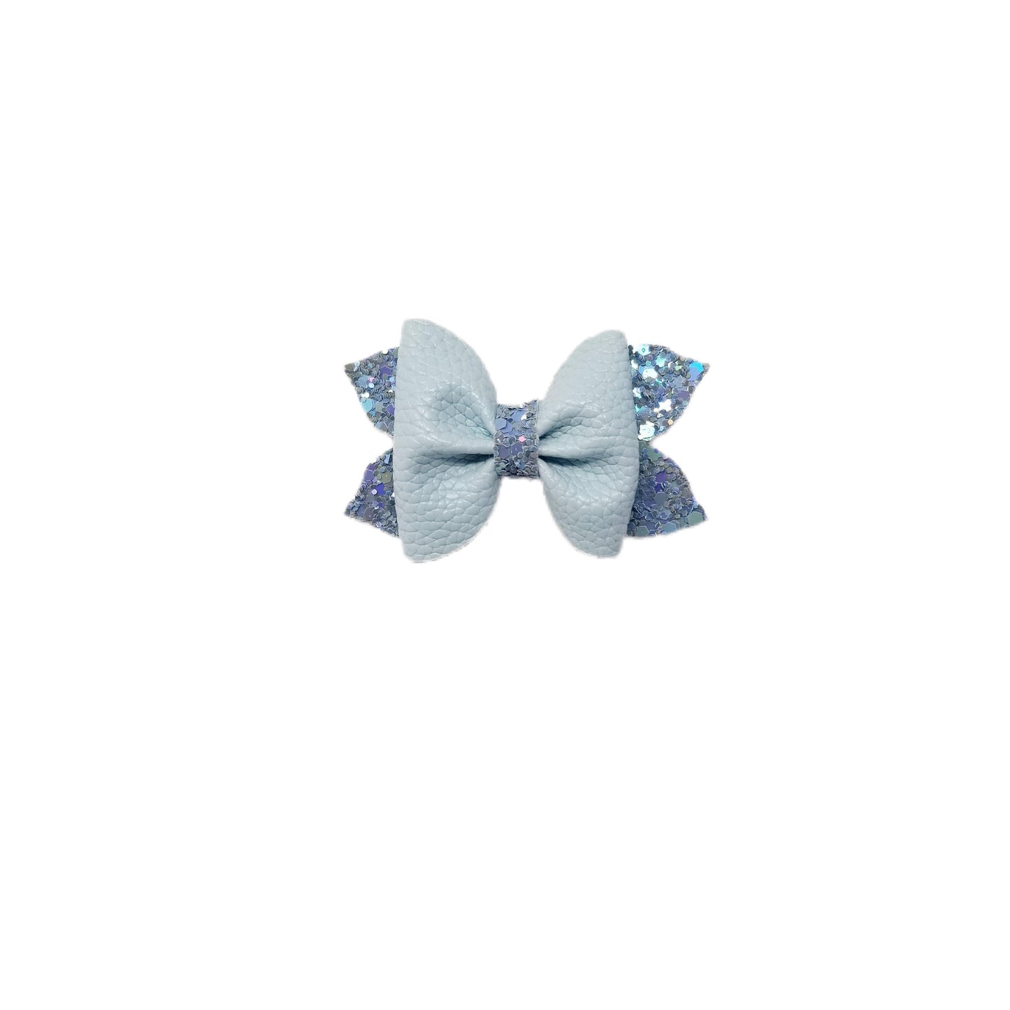 3 inch Sky Blue Pixie Pinch Bow