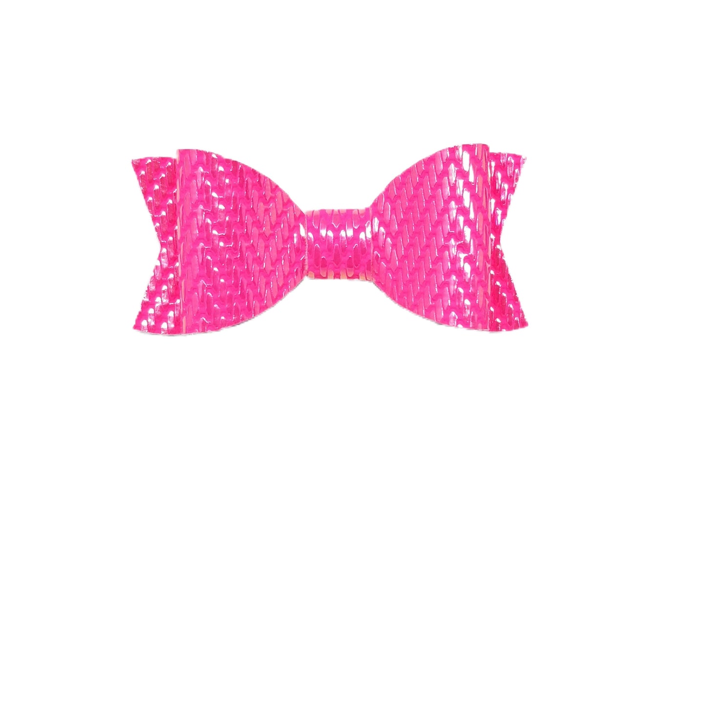 Hot Pink Chevron Claire Bow 3"