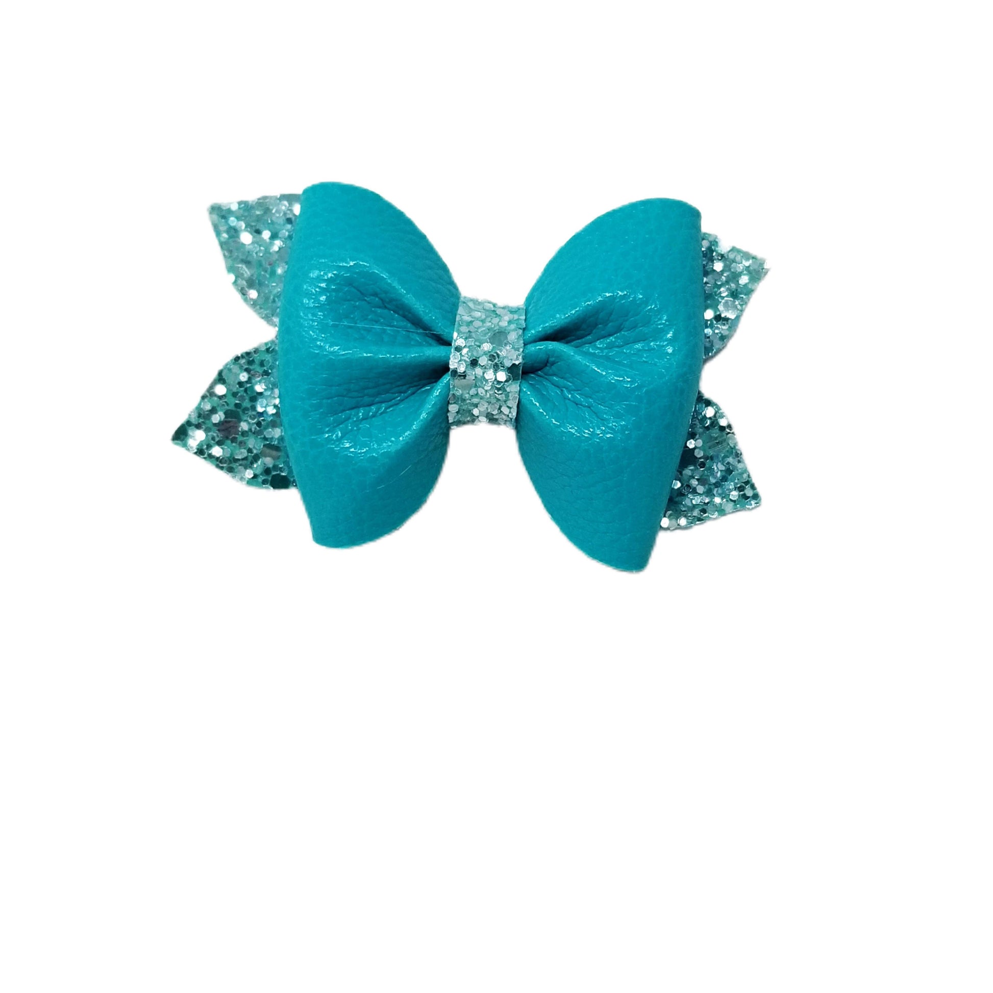 3 inch Teal Pixie Pinch Bow