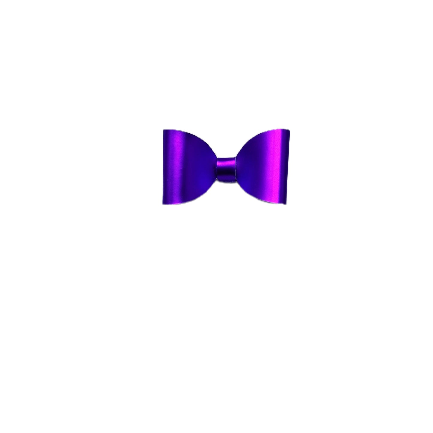 Purple Tailless Classic Bow 1.5" (pair)