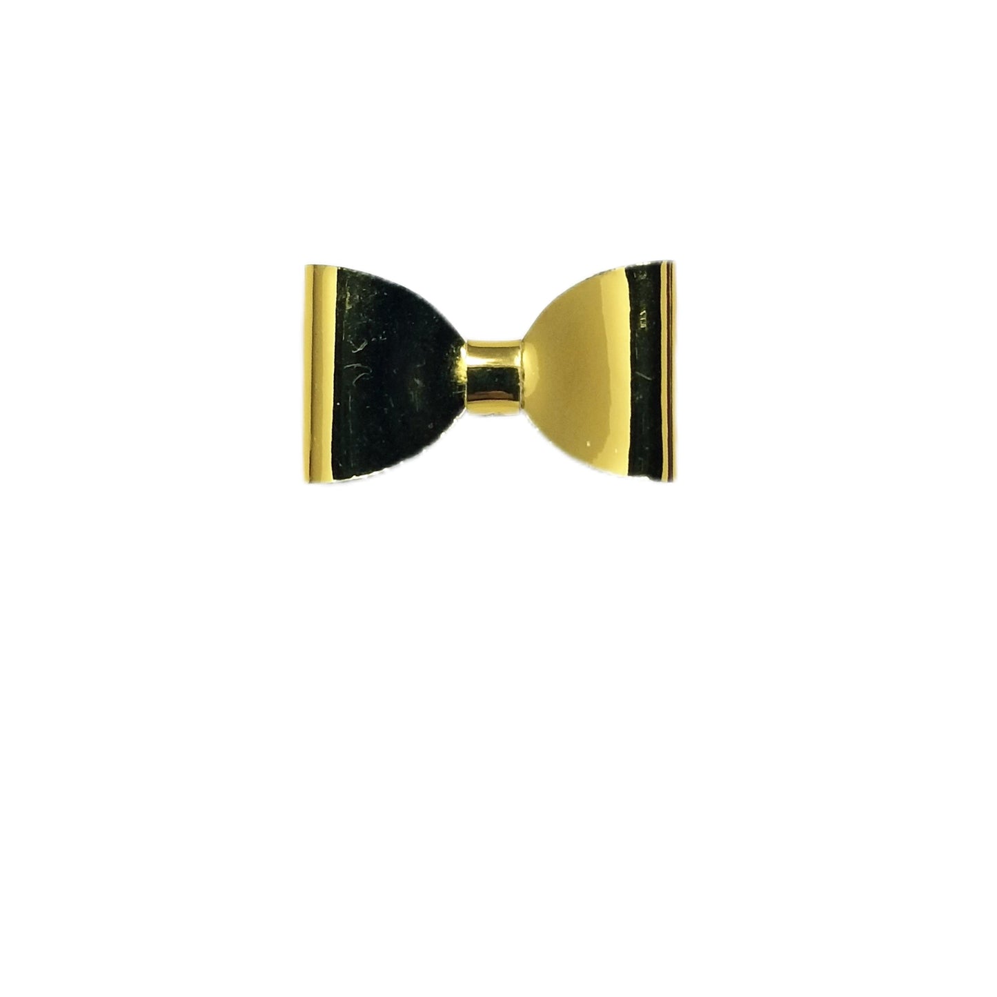 Gold Tailless Classic Bow 1.5" (pair)