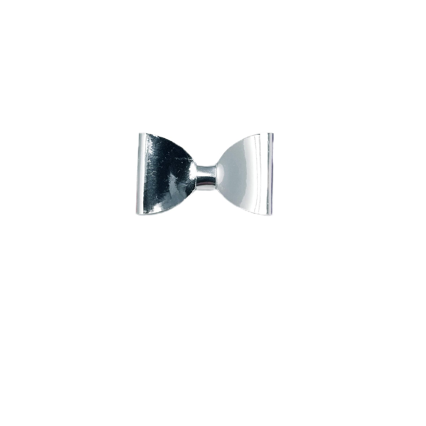 Silver Tailless Classic Bow 1.5" (pair)