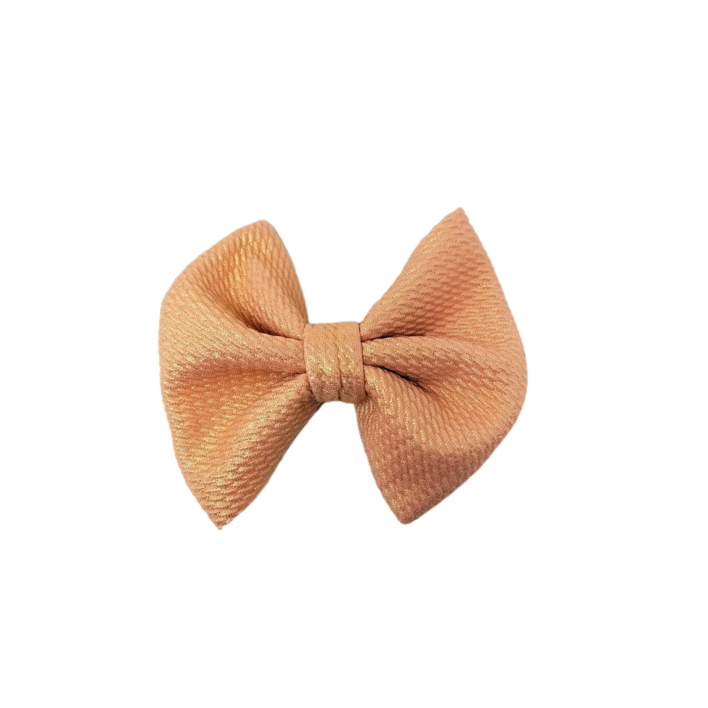 5 inch Light Pink Shimmer Fabric Bow