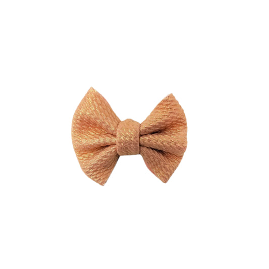 3 inch Light Pink Shimmer Fabric Bow