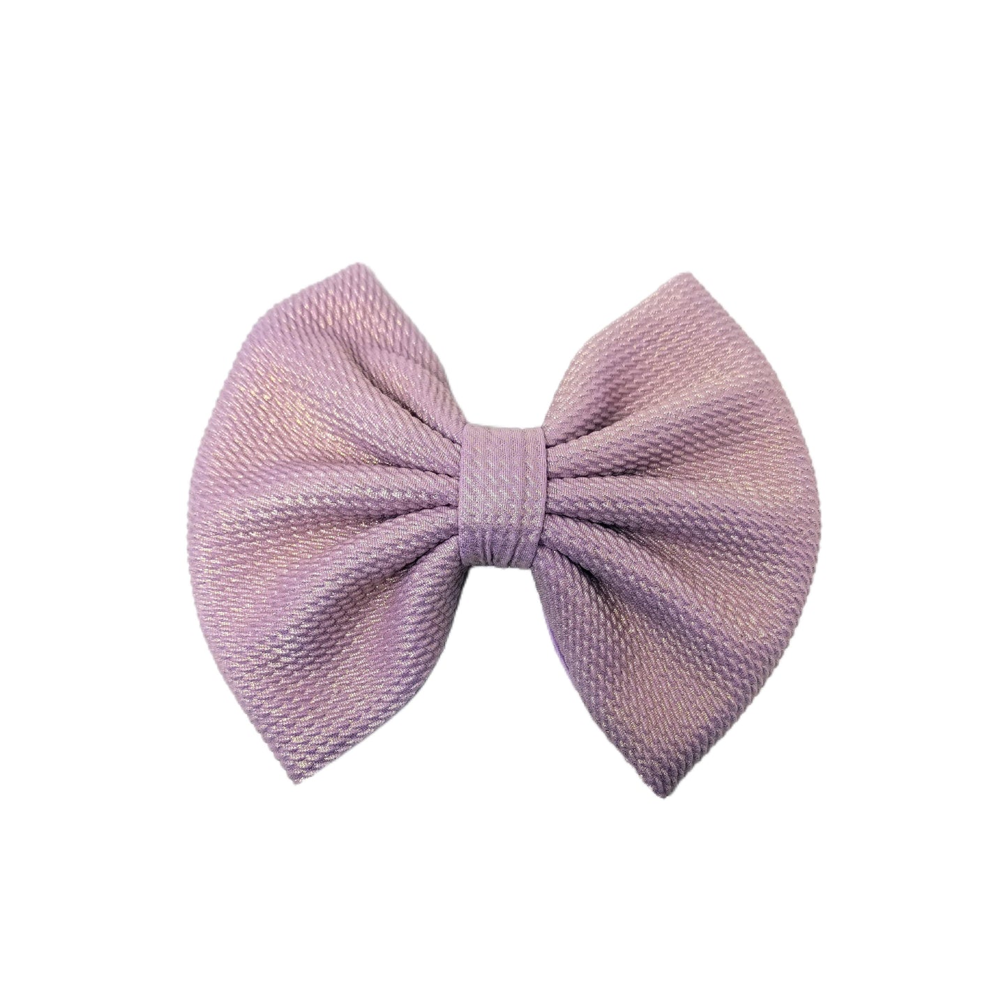 7 inch Lavender Shimmer Fabric Bow
