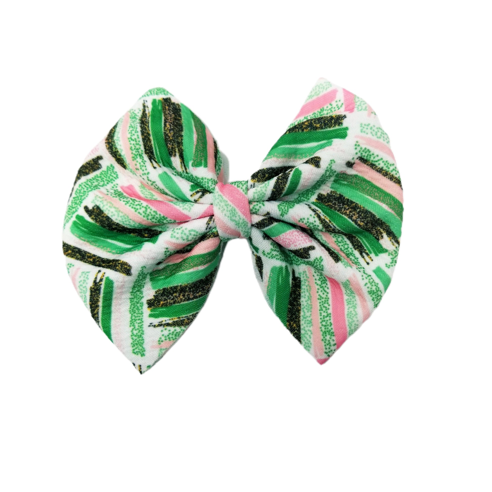 5 inch St. Pat's Brushstrokes Fabric Bow