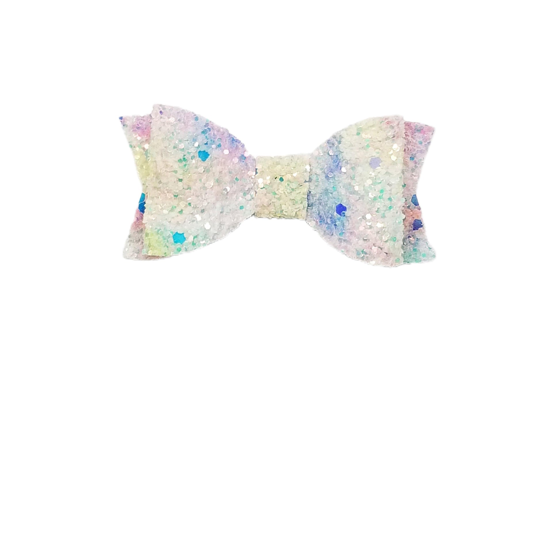 2.75 inch Pastel Clouds Glitter Claire Bow (pair)
