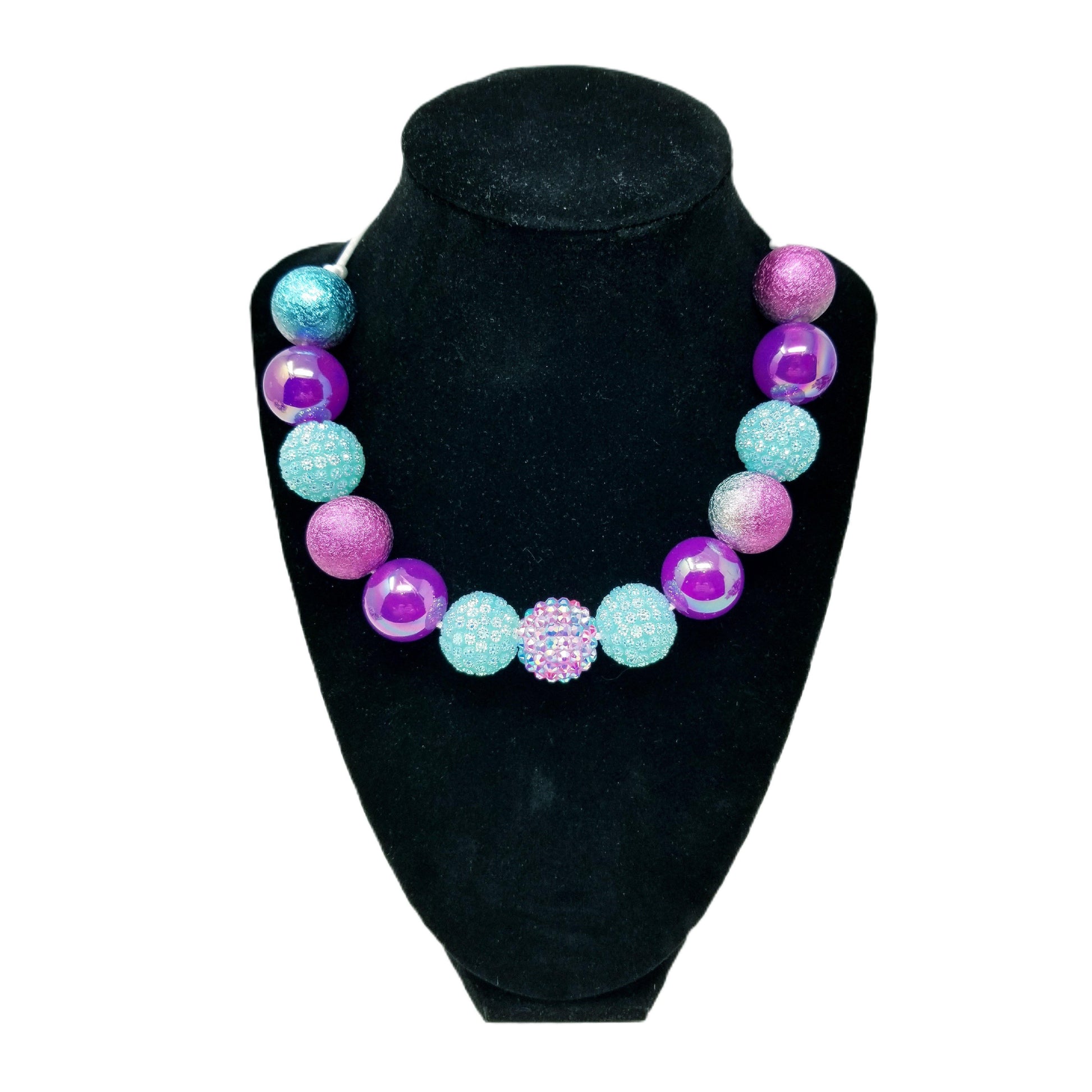 Glitter & Lace Bubblegum Necklace