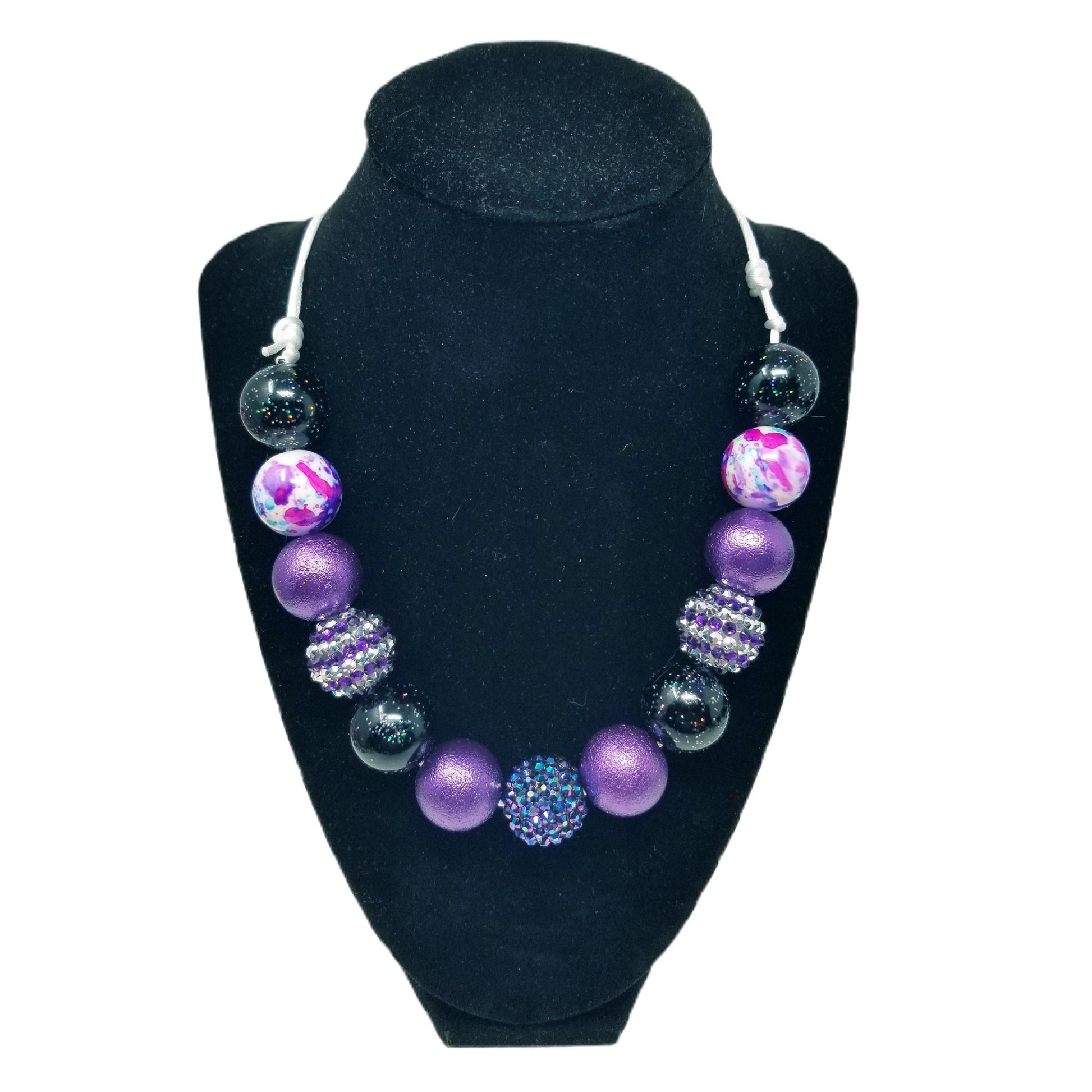Purple Planets Bubblegum Necklace