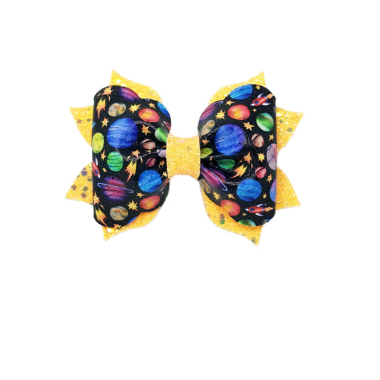Out of this World Poppy Bow 4"