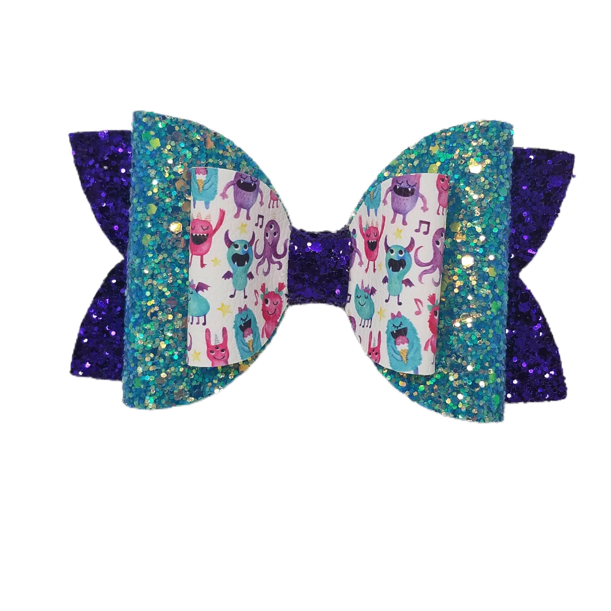 5 inch Little Monsters Double Diva Bow