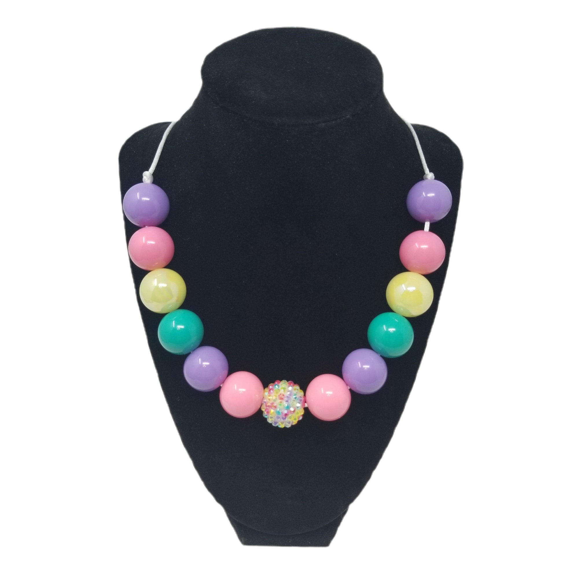 Blissful Butterfly Spring Bubblegum Necklace
