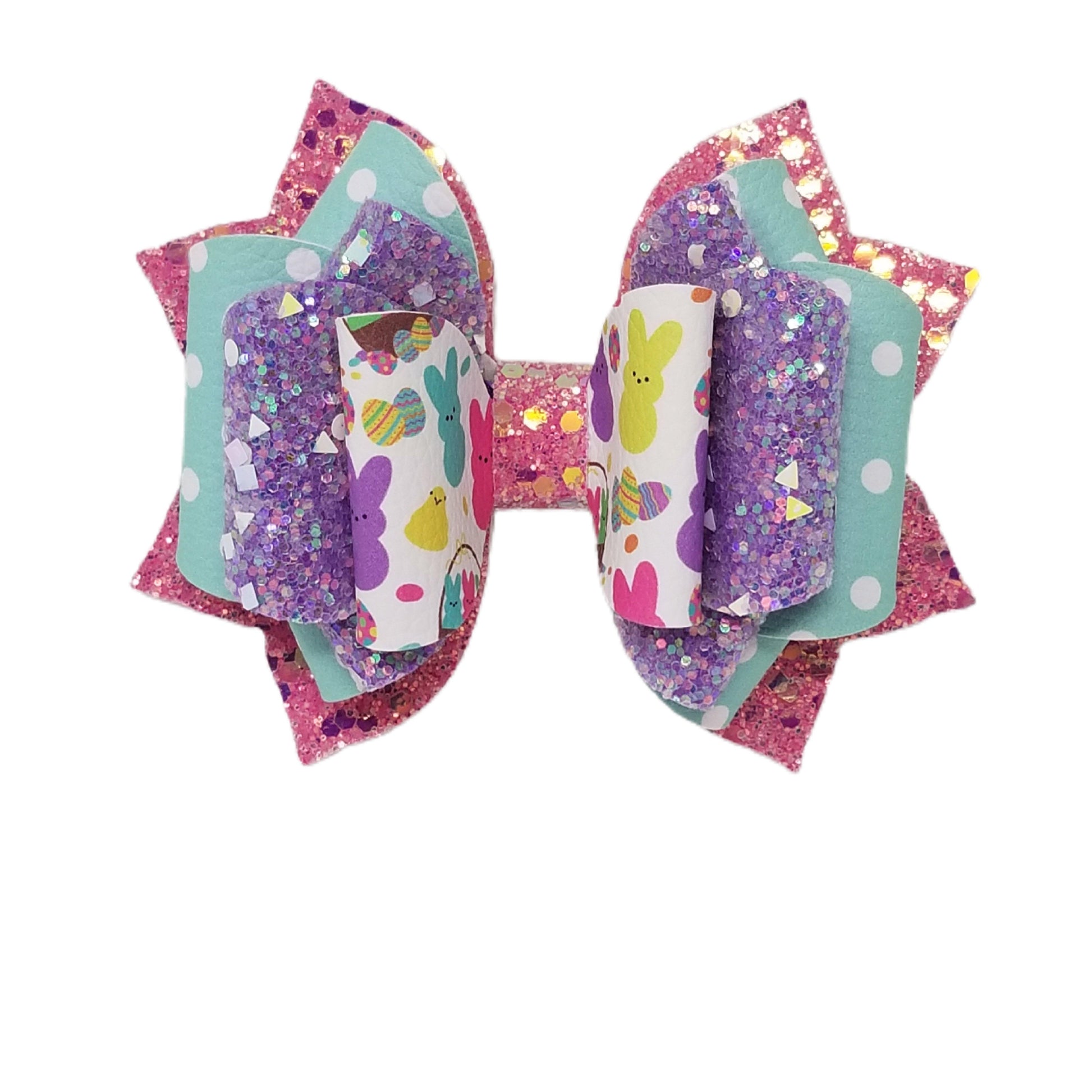 Don't Put All Your Peeps in One Basket Double Franchi Elegant Bow 4"