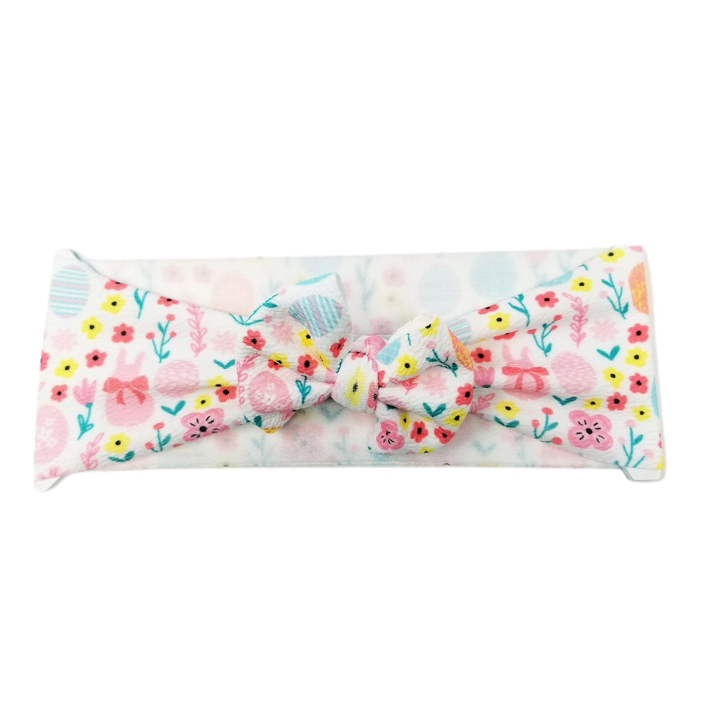Some Bunny Loves You Fabric Bow Headwrap 3"