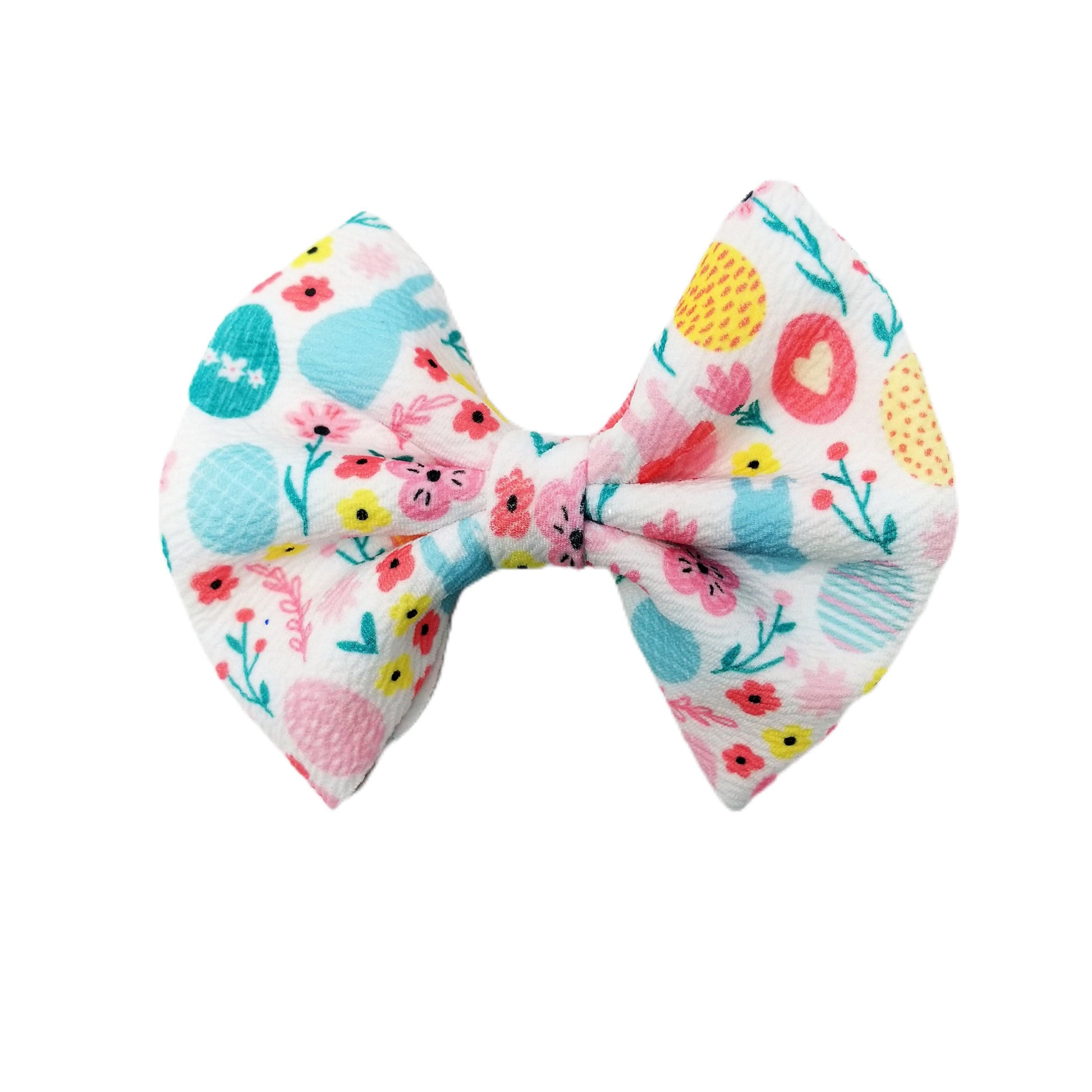 Some Bunny Loves You Fabric Bow 5"