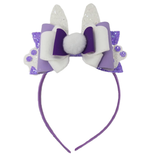 Purple Bunny Ears Headband