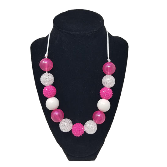 Pink & White Bubblegum Necklace