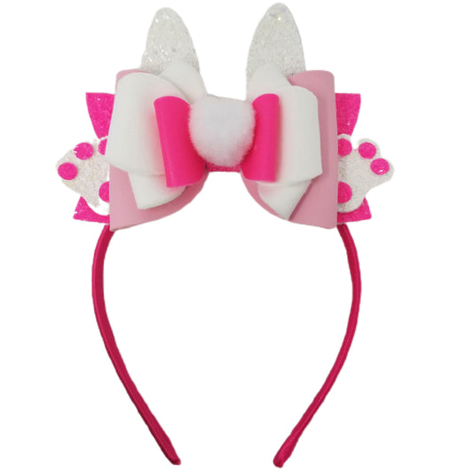 Pink Bunny Ears Headband