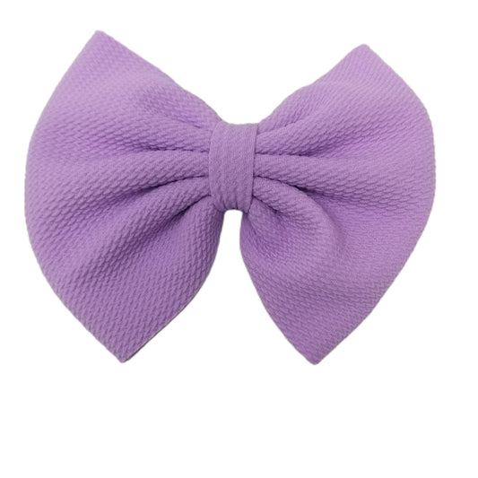 7 inch Lavender Fabric Bow