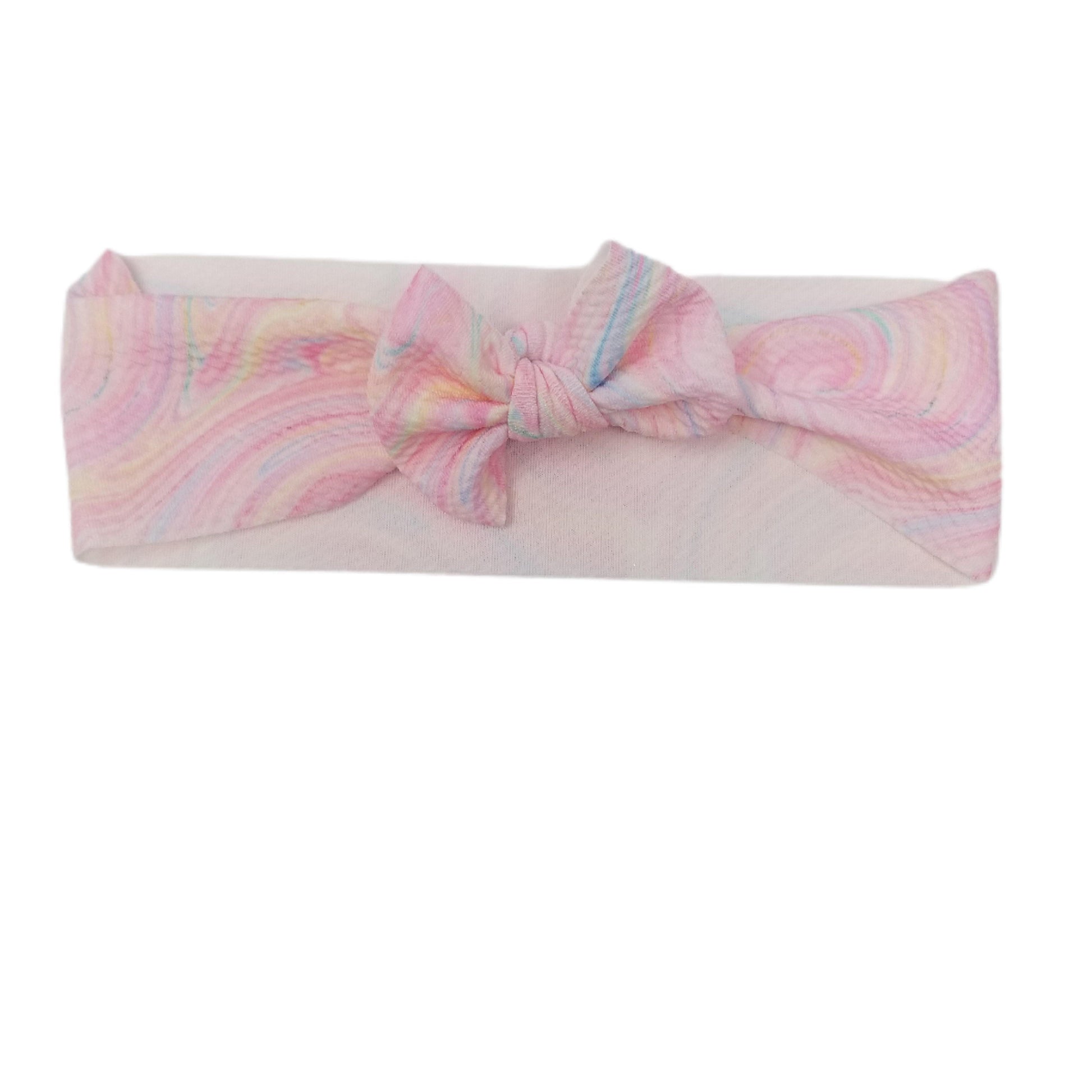 Twirly Girl Fabric Bow Headwrap 3"