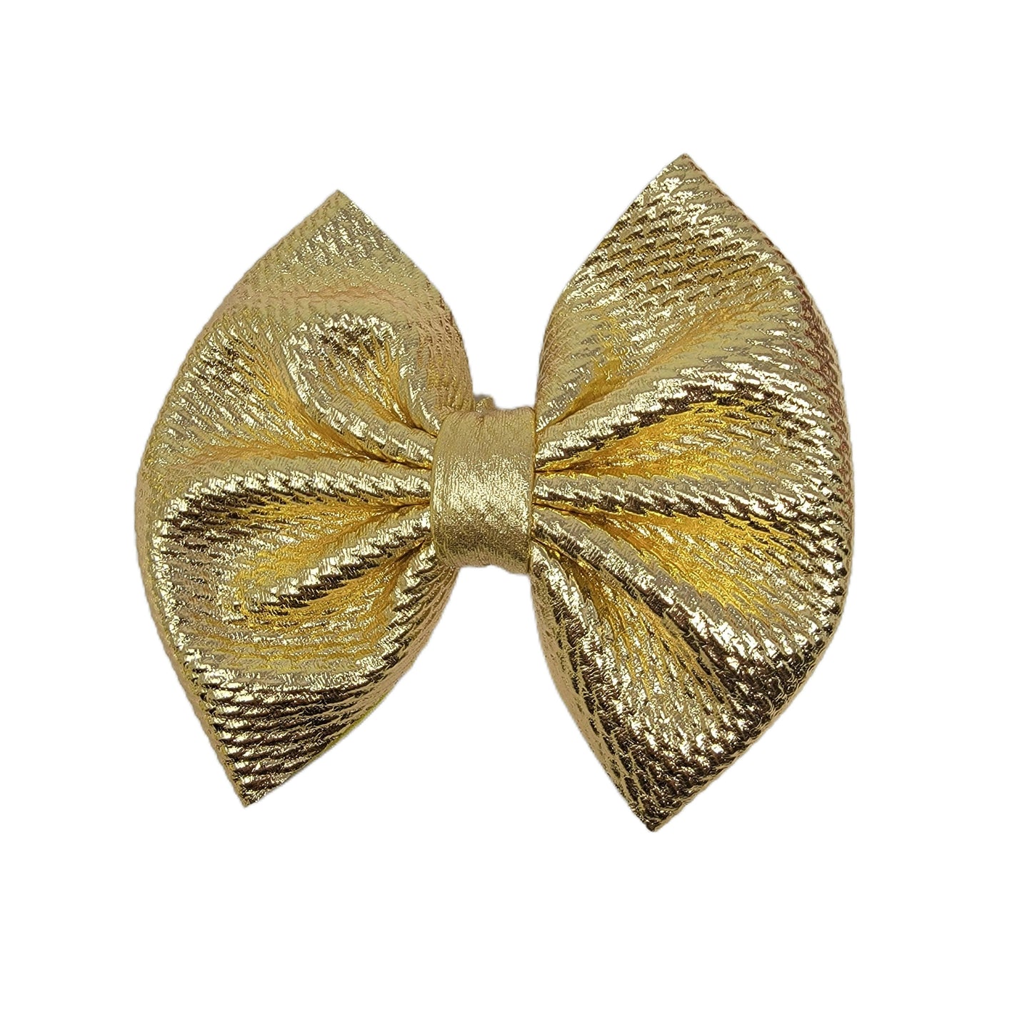 Gold Metallic Fabric Bow