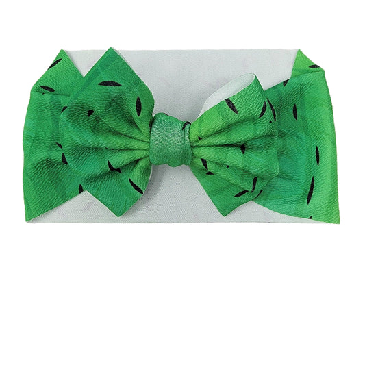 Looking Sharp Cactus Fabric Bow Headwrap 5"
