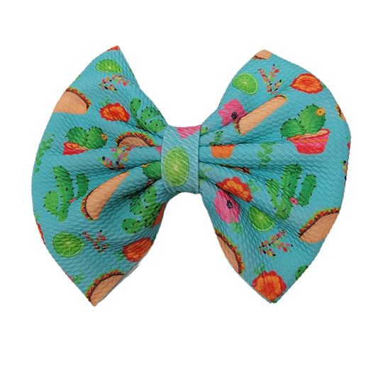 Can't Touch This Fabric Bow 7"
