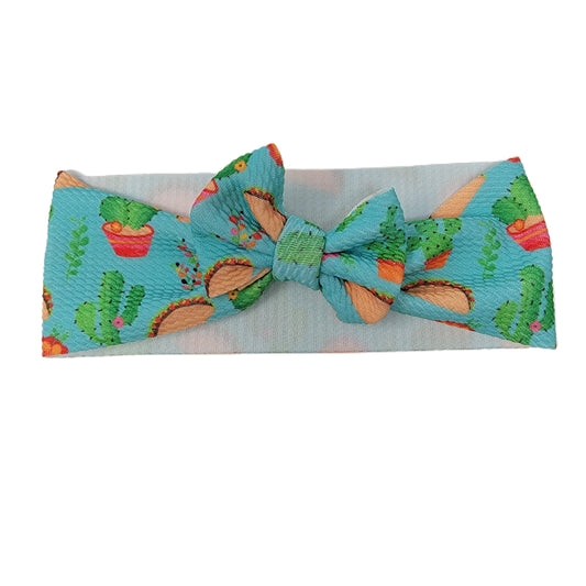 Can't Touch This Fabric Bow Headwrap 3"